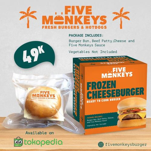 Foto Produk Cheeseburger (Frozen Burger) dari Five Monkeys Burger