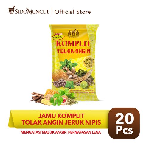 Foto Produk Jamu Komplit Tolak Angin Jeruk Nipis 20's - Mengatasi Masuk Angin dari Sido Muncul Store