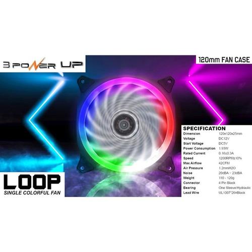 Jual FAN CASING 12CM POWER UP LOOP RGB - Kota Bandung - dcskomputer ...