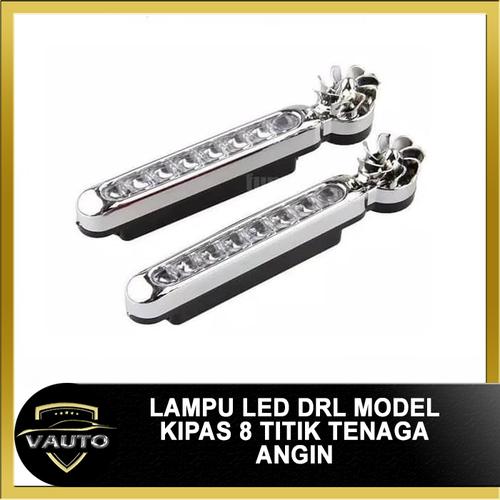 Foto Produk Lampu LED DRL Model Kipas 8 Mata Tenaga Angin 8 Titik dari vauto