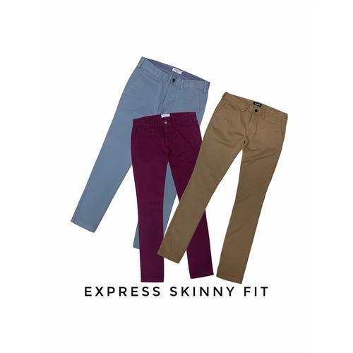 Express Skinny Fit Chinos - khaki 