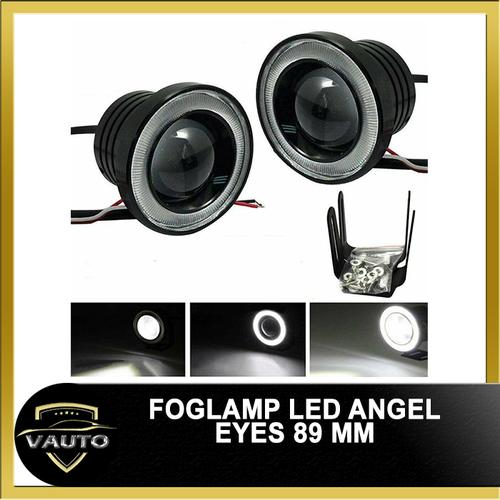 Foto Produk LED FOGLAMP / FOGLIGHT ANGEL EYES 89MM PROJECTOR UNIVERSAL - Putih dari vauto