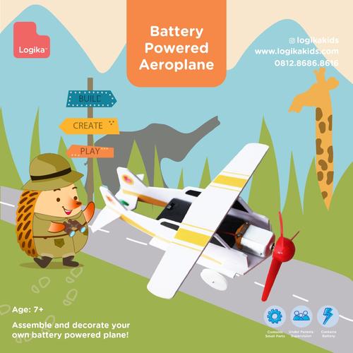 Foto Produk Mainan Edukasi Anak - Battery Powered Aeroplane dari LogikaKids