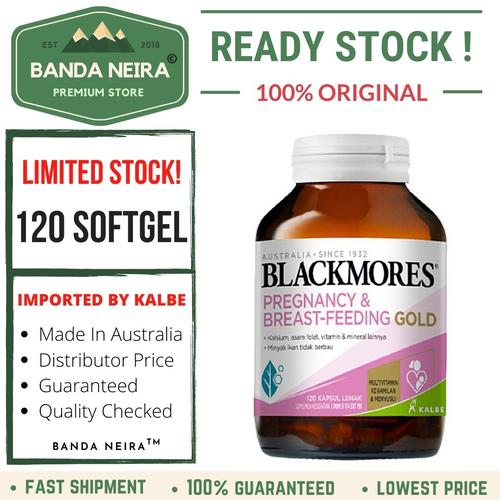 Foto Produk Blackmores Pregnancy & Breastfeeding Gold 120 Softgel - KALBE dari Banda Neira Store