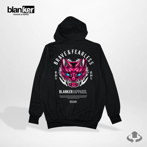Foto Produk Hoodie BLANKER Brave And Fearless - M dari Blanker ID Official