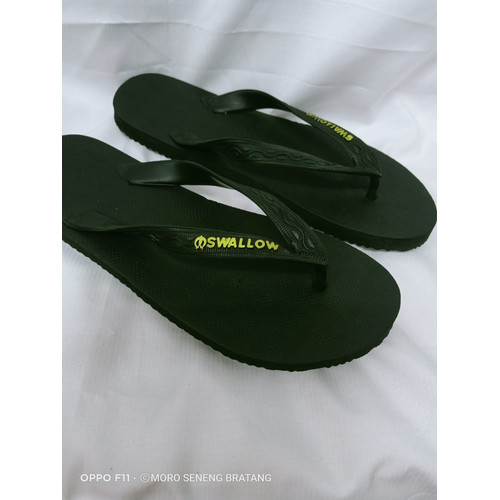 Foto Produk sandal japit SWALLOW M 01 black hitam size 12 / 45 - Swallow dari toko moro seneng