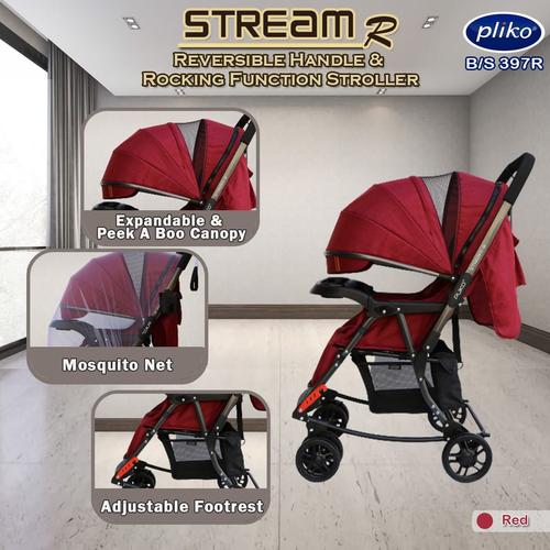 Jual Stroller Pliko Stream R 397r Stroller Bayi Pliko Stream R Red Kota Surabaya Abunawas Baby Shop Tokopedia