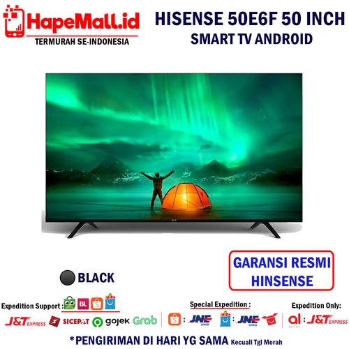 Foto Produk HISENSE 50 Inch Smart Tv LED 4K UHD TV - 50E6F Garansi Resmi Termurah - Hitam dari Hapemall.id