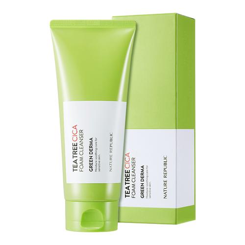 Foto Produk NATURE REPUBLIC GREEN DERMA TEA TREE CICA FOAM CLEANSER dari NATURE REPUBLIC OFFICIAL