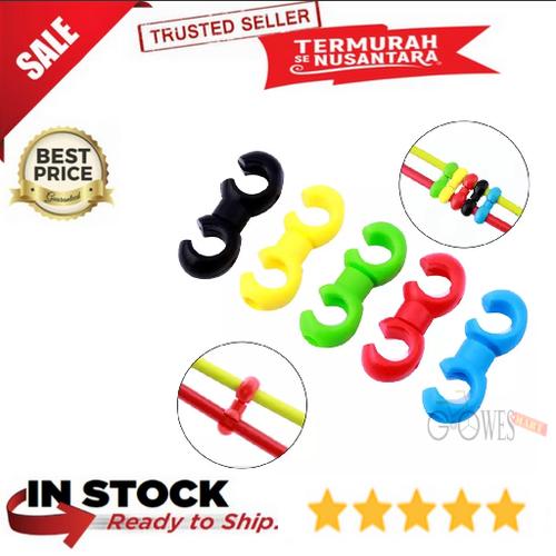 Foto Produk Clip Cable Housing Klip Kabel Sepeda Rem Shifter - Biru dari gowesmart