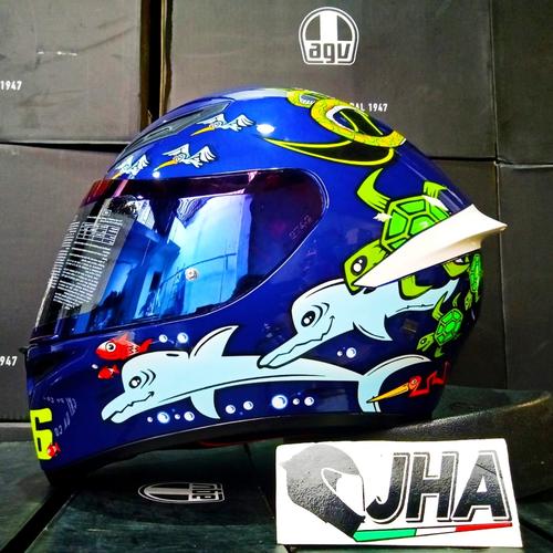 Jual AGV K1 WHITE ZOO VR46 BLUE 