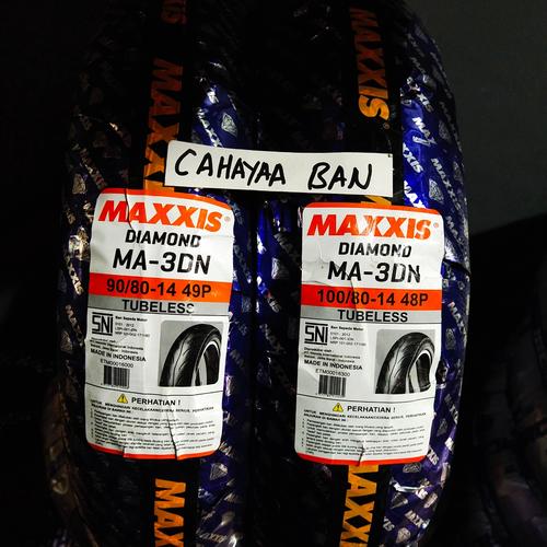Foto Produk PROMO BAN LUAR MAXXIS TUBLES MOTOR MATIC U 90/80-14& 100/80-14 DIAMON dari cahayaa ban