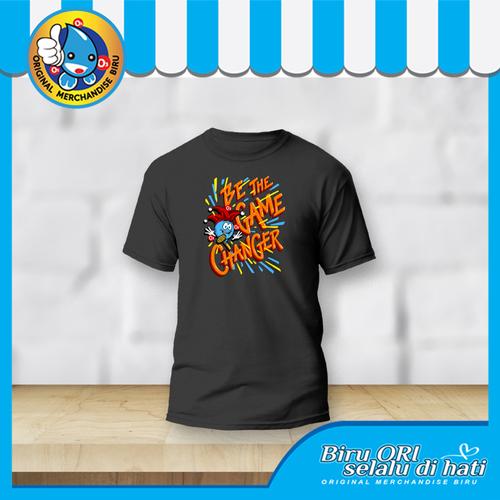 Gambar Baju Kaos T-Shirt Atasan Distro Game Fashion Wanita Pria - Biru Ori - Hitam dari Air Minum Biru Kota Surabaya Tokopedia