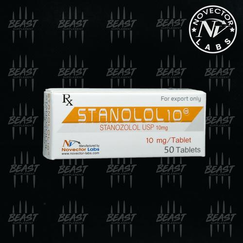 Foto Produk Stanolol Stanozolol 10mg 50tab stanabol Novector labs dari Beast Supplement