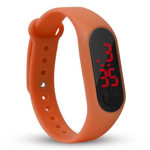 Foto Produk Semua Gratis - J169 Jam Tangan Band Watch / Jam Tangan Digital - Orange dari Semua Gratis