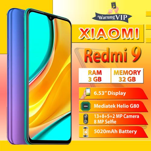Foto Produk Xiaomi Redmi 9 3/32 RAM 3GB ROM 32GB Garansi Xiaomi Indonesia - Ungu dari Warung VIP