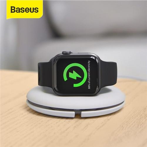 Foto Produk BASEUS KABEL DATA WINDER FOR IP WATCH APPLE WATCH WIRELESS CHARGER - Putih dari Baseus Official Store