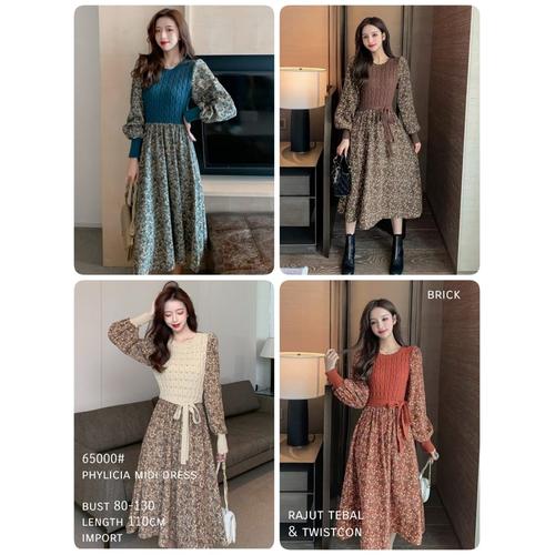Foto Produk Phylicia Midi Dress Import TM 65000 - Tosca dari PiStar Women