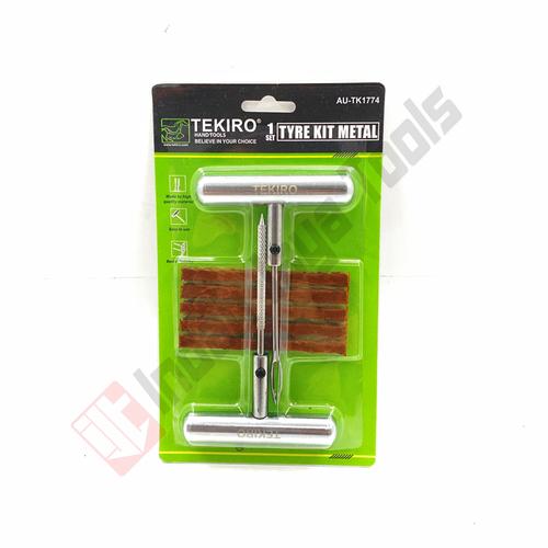 Gambar TEKIRO AU-TK1774 Tyre Kit METAL - Alat Tambal Ban Set Tubles Tubeless dari Indah Jaya Tools Kota Bandung Tokopedia