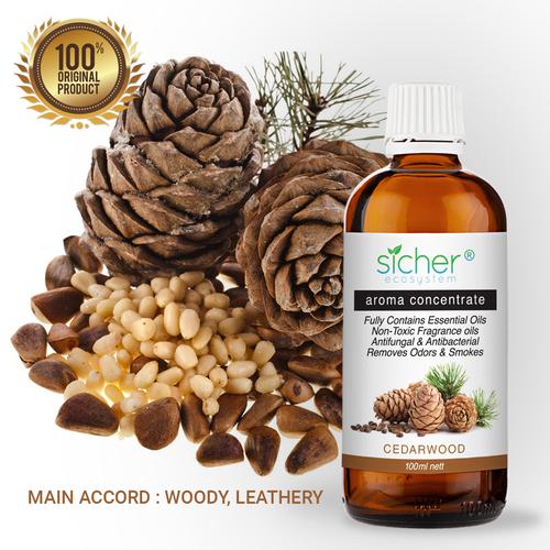 Gambar Minyak Aromachology / Essential Natural Cedarwood 100ml dari Sicher Ecosystem Jakarta Utara Tokopedia