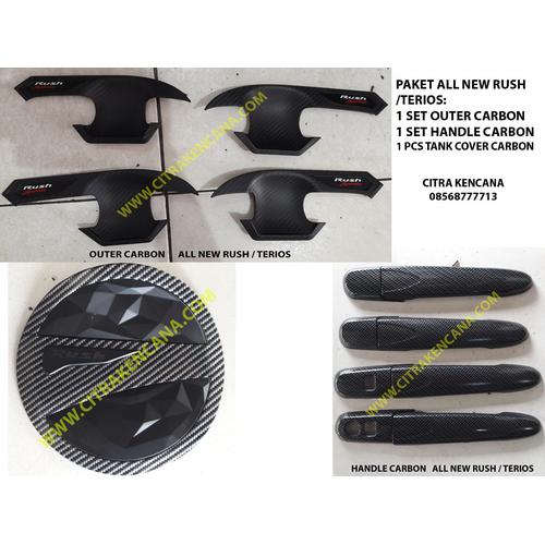 Foto Produk PAKET OUTER+HANDLE+TANK COVER CARBON ALL NEW RUSH / TERIOS dari CITRA KENCANA