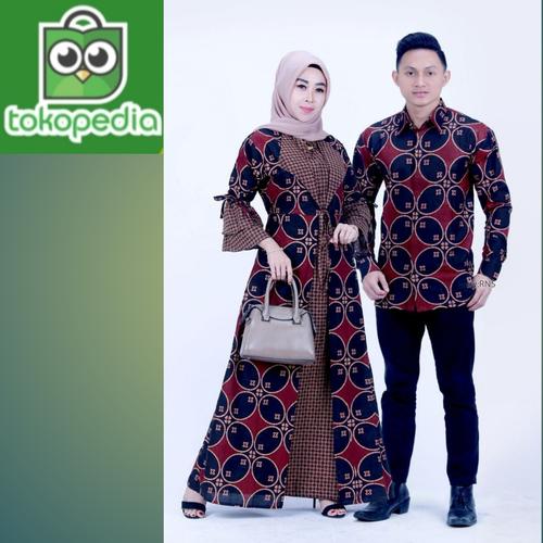 Gambar BAJU BATIK COUPLE PASANGAN DRES PESTA WANITA BAJU CUPLE KONDANGAN - KODE C dari TRIMOBATIK Kota Pekalongan Tokopedia