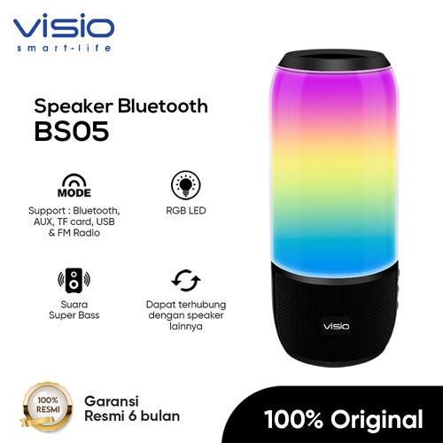 Foto Produk Visio BS05 Bluetooth Speaker AUX USB Memory Card by Strawberry - Hitam dari Strawberry Official