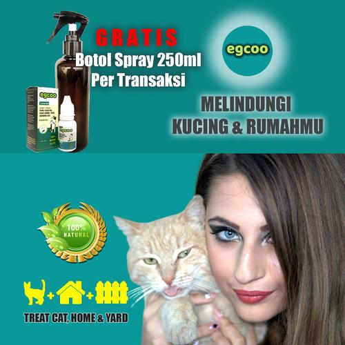 Foto Produk Obat Jamur untuk Kucing Alami EGCOO 15ml - Gratis Botol Spray 250ml dari Obat Kutu Kucing Alami