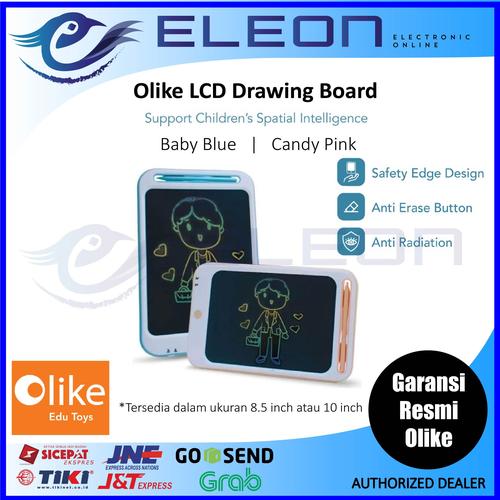 Foto Produk Olike LCD Drawing Board 8.5 inch dan 10 Inch Blue / Pink Resmi Ori - 8,5", Biru extrabuble dari ELEON