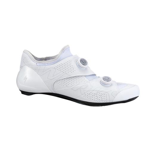 Ares Road Sepatu Sepeda Cleats - Putih 
