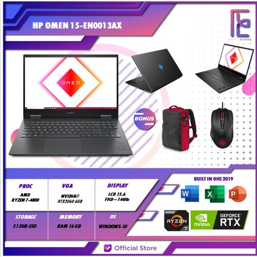Foto Produk HP Omen 15-en0013AX Ryzen 7 4800H 16GB 512GB-SSD RTX2060 6GB 144HZ dari EnVicStore