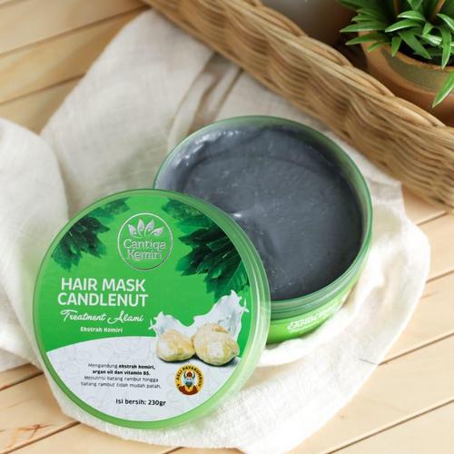 Foto Produk Hair mask Cantiqa Kemiri masker rambut rusak creambath conditioner dari NadiaCantiqaKemiri