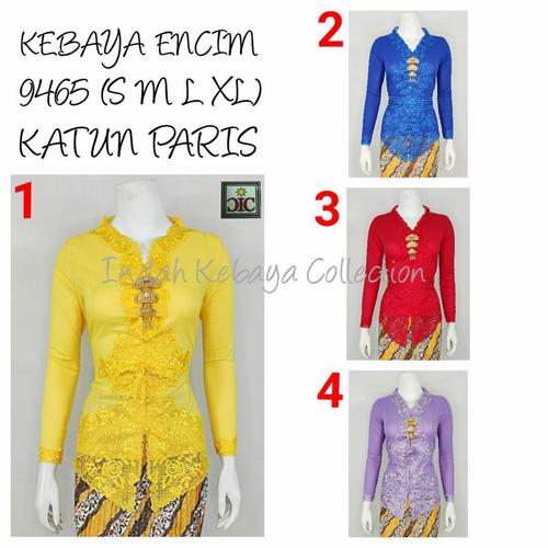 Foto Produk Kebaya Encim Bali Lengan Panjang Bahan Katun Paris Ukuran S Panjang B dari IndahKebayaCollection