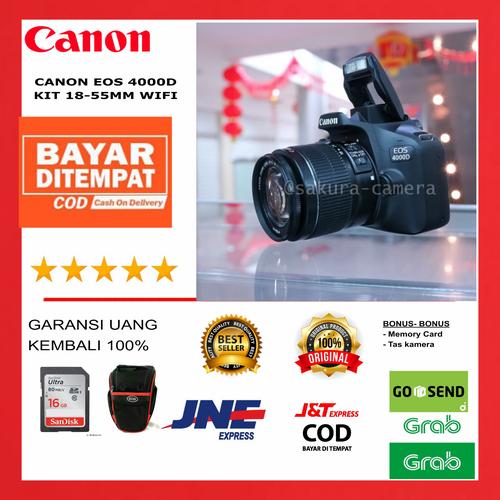Foto Produk Canon 4000d kit 18-55mm dari SAKURA CAMERA