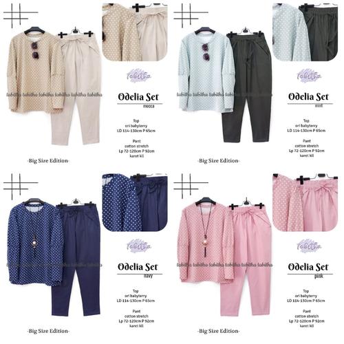 Foto Produk New Odelia Set Setelan Celana Wanita Jumbo Big Size Modis Casual dari Ilyassa Shop