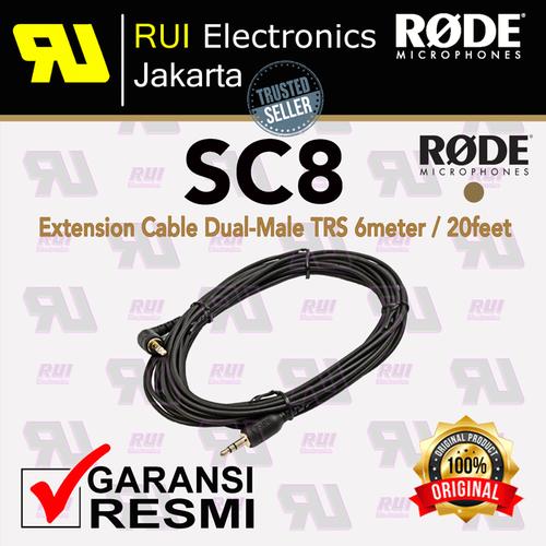 Foto Produk RODE SC8 Extension Cable Dual-Male TRS 6 meters / 20 feet dari RUI Electronics Jakarta