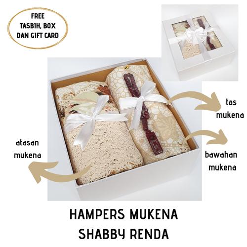 Gambar HAMPERS MUKENA SHABBY RENDA BOX COKLAT FREE TASBIH DAN GIFT CARD - box coklat dari Mazaya Mukena Kota Bekasi Tokopedia