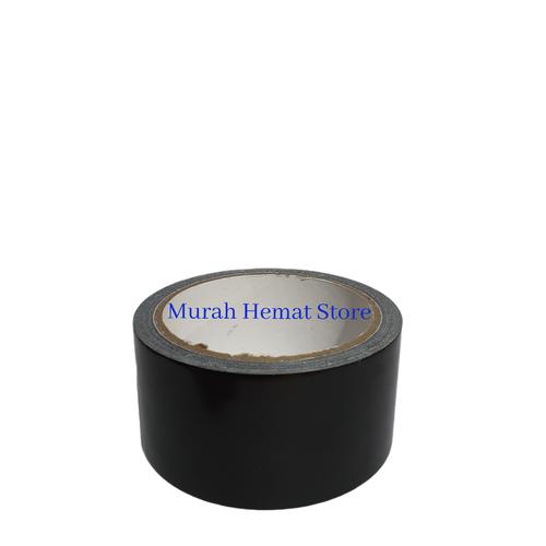 Foto Produk LAKBAN KAIN / CLOTH TAPE HITAM 2INCH X 8M TOP QUALITY / SATUAN dari murah hemat store