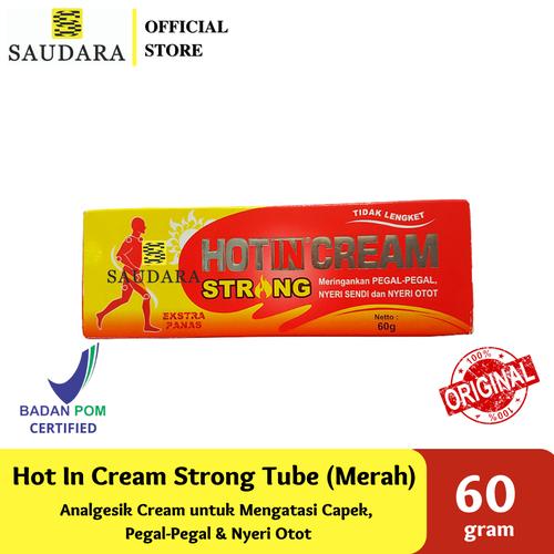 Gambar Hot In Cream Strong Tube (MERAH) (120 Gr), (60 Gr) - 60Gr dari Saudara Official Store Kota Surabaya Tokopedia