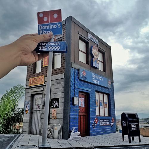 Jual PO diorama action figure dominos pizza 1/12 Kota Tasikmalaya