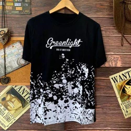 Foto Produk Kaos Distro Pria Motif Greenlight - Hitam, L dari Berkahfashionid