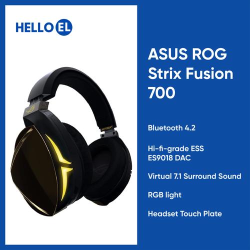 Jual ASUS ROG Strix Fusion 700 Wireless Gaming Headset 7.1 Surround Sound -  Kota Tangerang Selatan - Hello El | Tokopedia