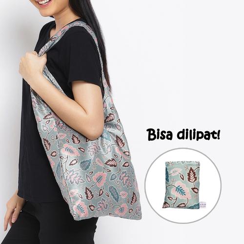Foto Produk Anakara Tas Belanja Lipat Batik Natania - Grey dari Anakara