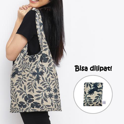 Foto Produk Anakara Tas Belanja Lipat Batik Vidya - Green dari Anakara