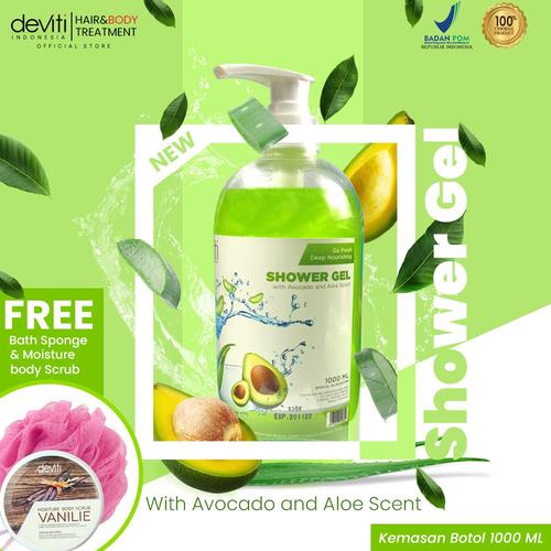 Foto Produk Deviti Shower Gel Botol Alfocado & Aloe Scent 1L dari Deviti Indonesia
