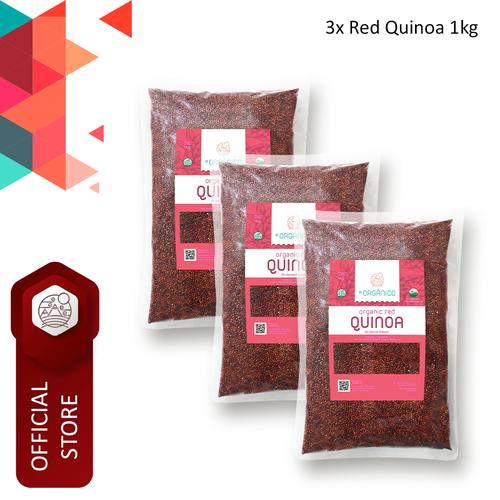 Foto Produk Red Quinoa Organic El Organico 1kg (Triple Pack) dari ELorganico