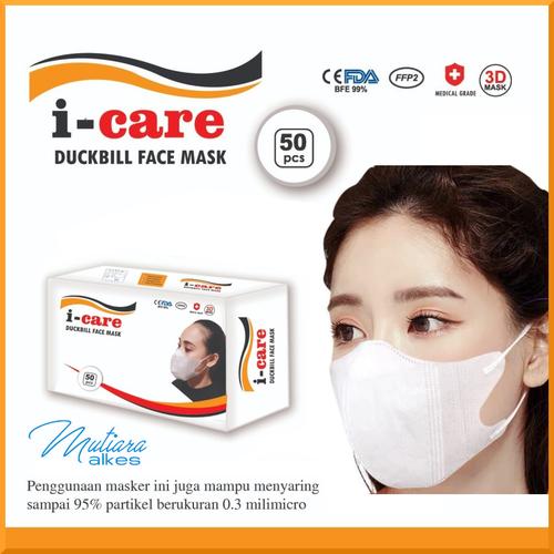 Foto Produk MASKER DUCKBILL FACE MASK 3 PLY I-CARE ISI 50 PCS dari aptsehatifarma