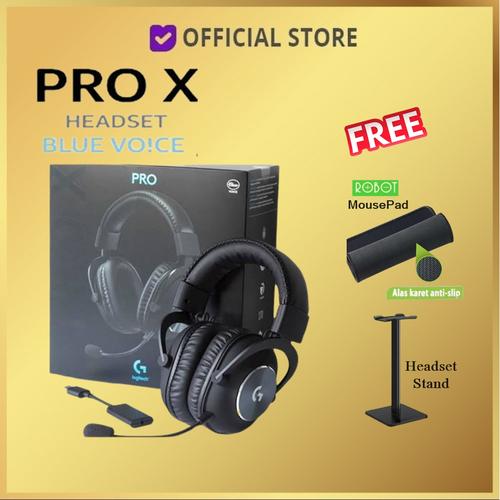 Foto Produk LOGITECH PRO X GPRO X Gaming Headset BLUE VO!CE - FreeStandMpad dari DUNIA COMPUTER & SERVICE