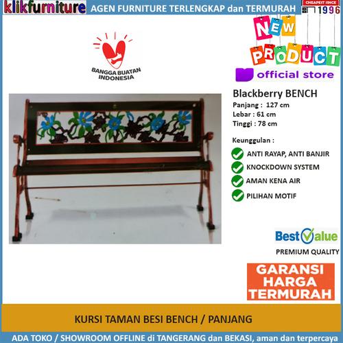 Foto Produk Kursi Taman Besi Bangku Taman BLACKBERRY BENCH dari klikfurniture