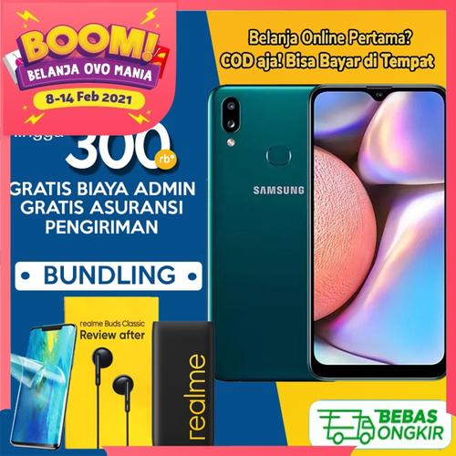 Foto Produk Samsung Galaxy A10s 2/32GB Garansi Resmi SEIN a10 s 32 GB Hitam Hijau - Non Bundle dari Distributor Ponsel